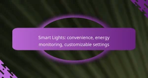 Smart Lights: convenience, energy monitoring, customizable settings
