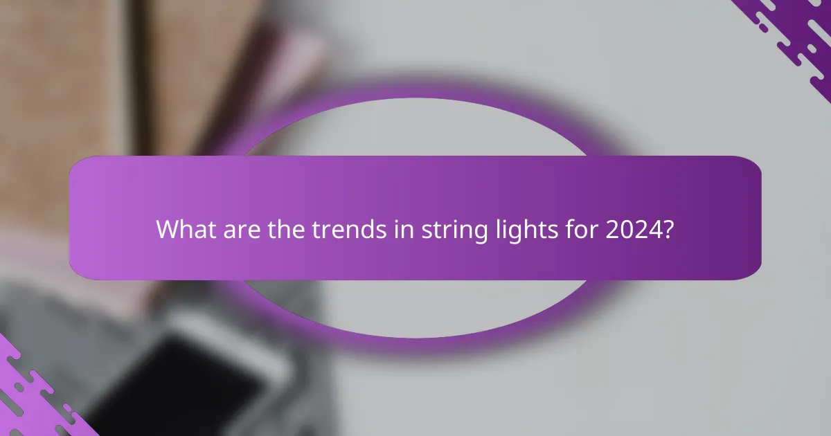 What are the trends in string lights for 2024?